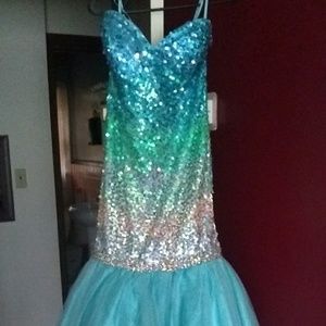 A mermaid prom dress